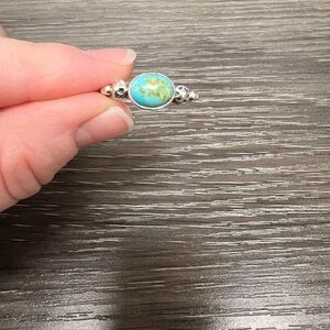 Turquoise and Silver Ring size 6